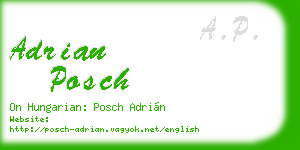 adrian posch business card